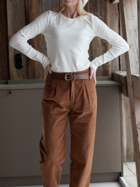 Longsleeve bawełniany - CLASSY ECRU  