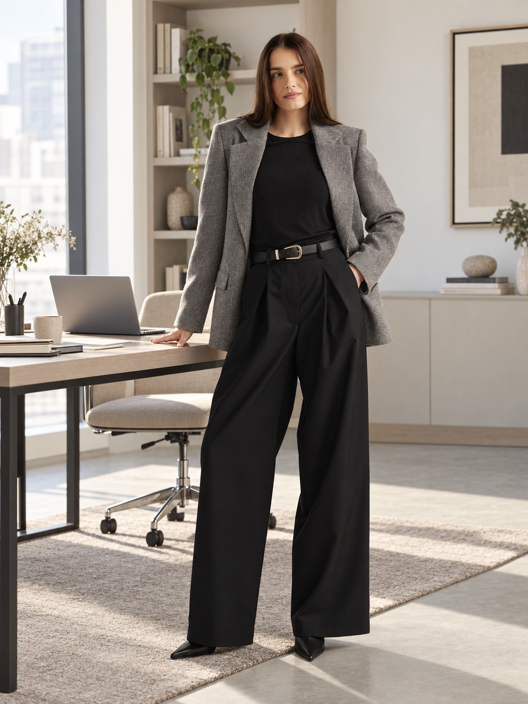 Spodnie wełniane damskie do pracy – elegancka alternatywa dla jeansów